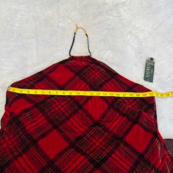 Lauren Ralph Lauren Women's Fringe Velvet Halter Top Large NWT - Picture 5 of 14